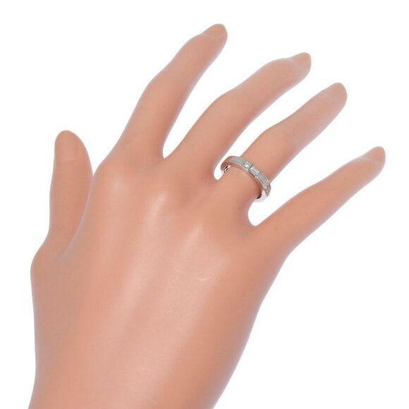 HARRY WINSTON Traffic accent band Ring Pt950Platinum/diamond #4.1(US Size) - Picture 6 of 9